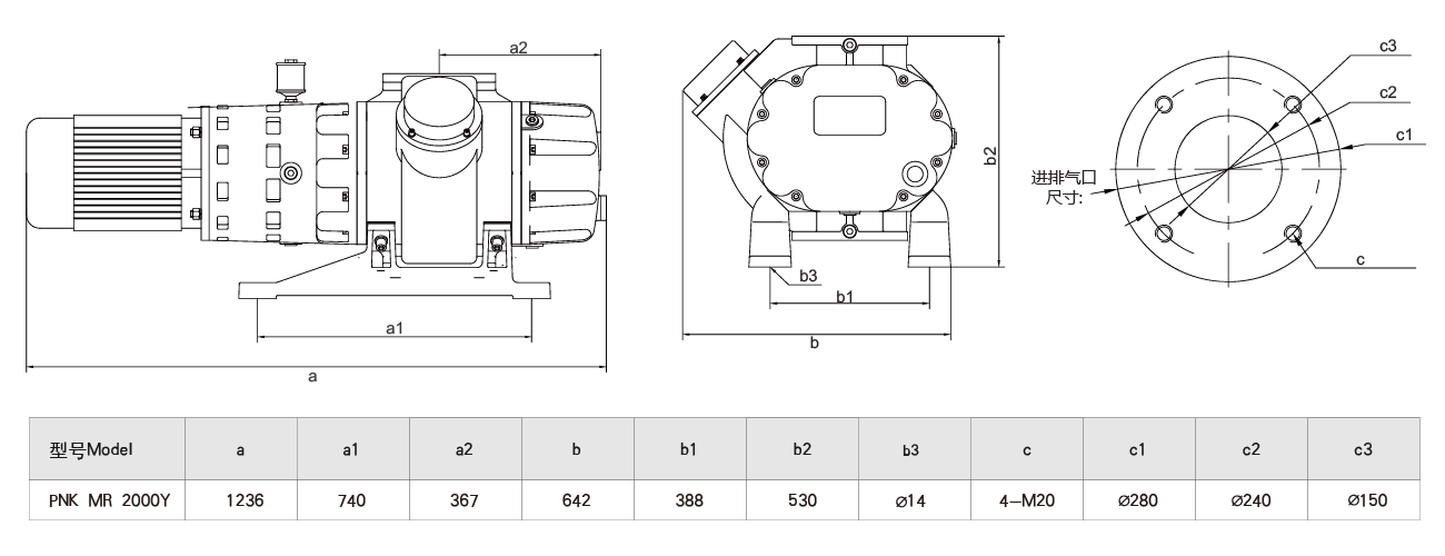 PNK MR 2000Y羅茨（cí）真（zhēn）空泵